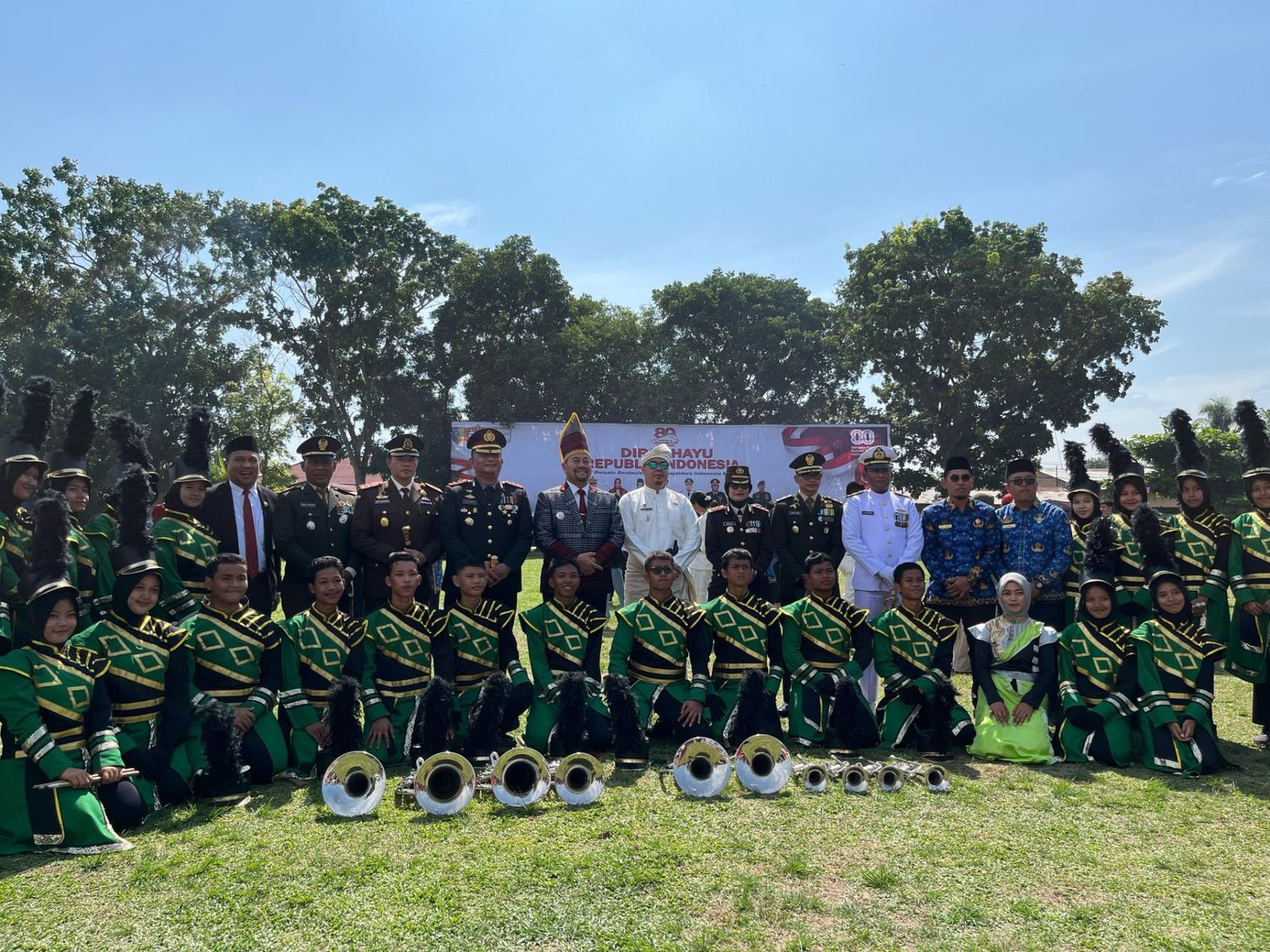Generasi Muda Tunjukkan Patriotisme, Marching Band MAN Batubara Sukses Gemakan Indonesia Raya