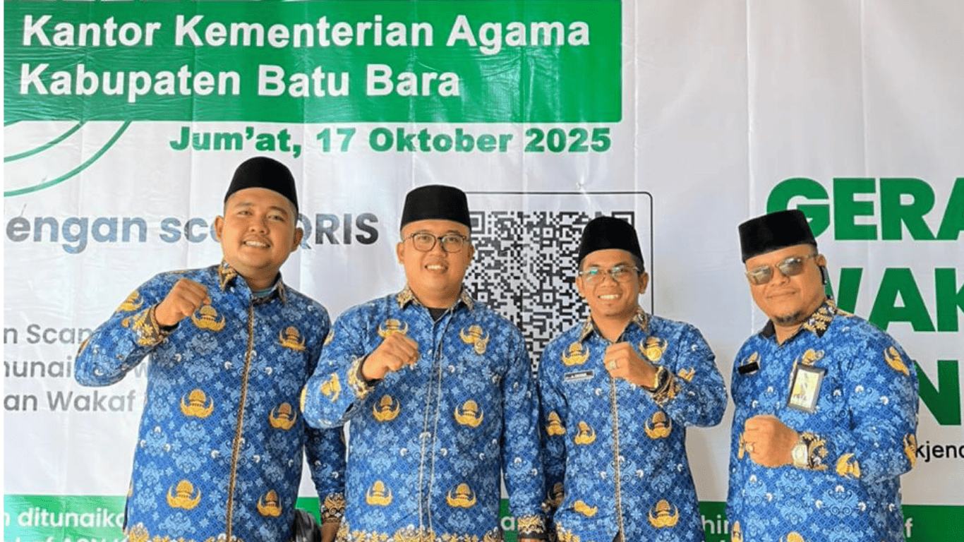 MAN Batubara Hadir dan Dukung Penuh Launching Gerakan Wakaf Uang ASN Kemenag Batubara