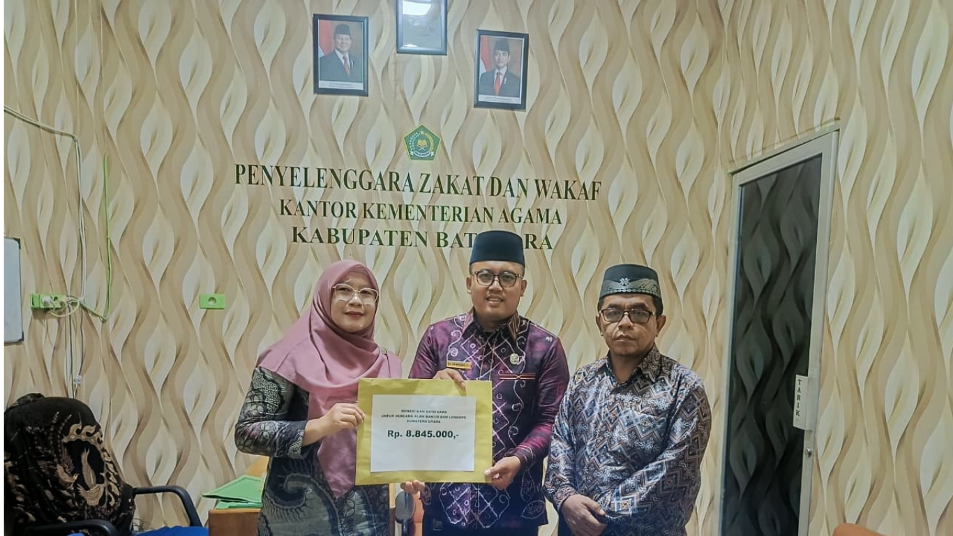 Warga MAN Batubara Bergerak, Donasi Rp. 8.845.000 Juta Siap Disalurkan ke Daerah Terdampak