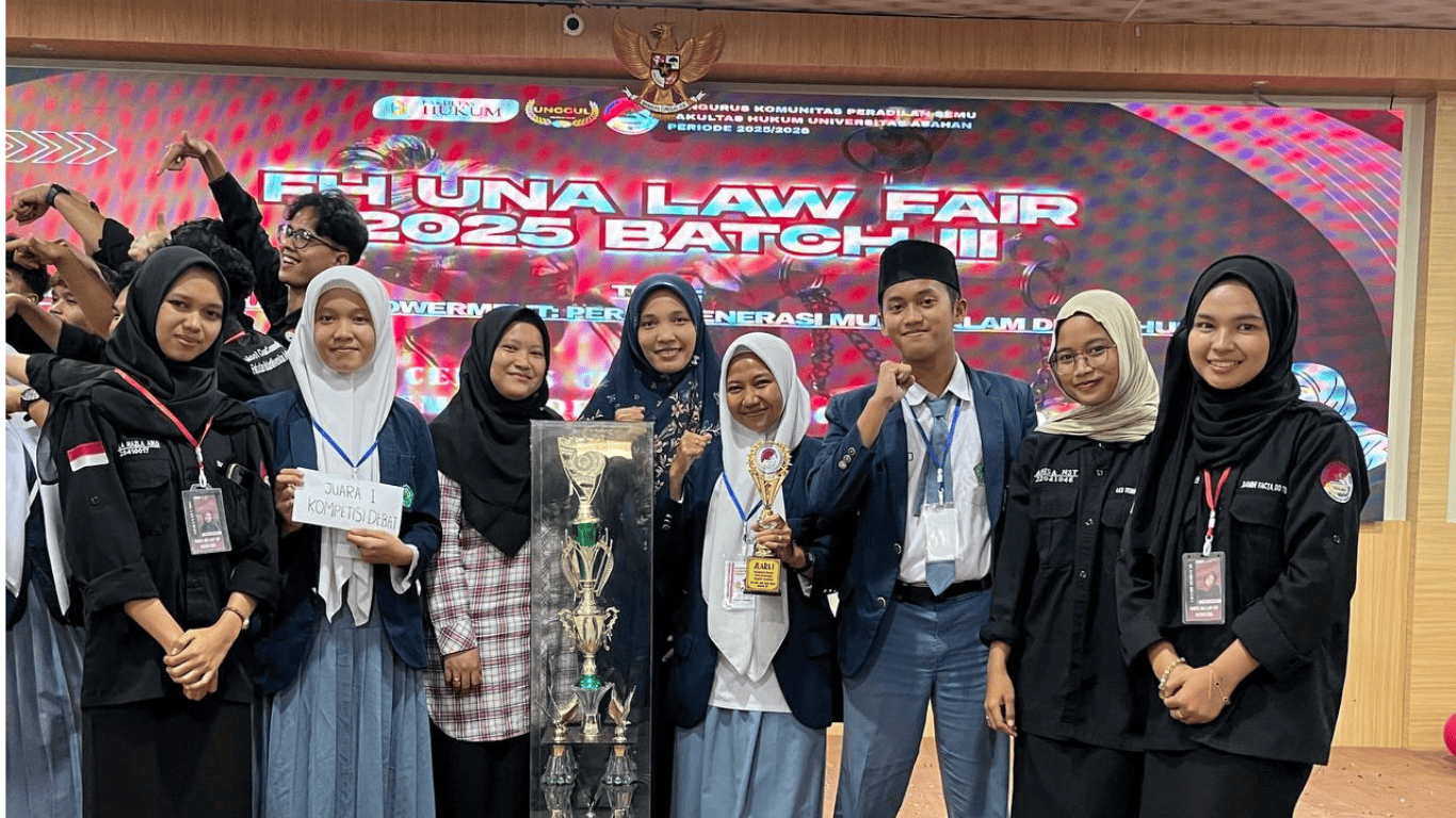 Tim Debat MAN Batubara Raih Juara 1 FH UNA Law Fair 2025, Taklukkan 32 Tim dari Berbagai Sekolah